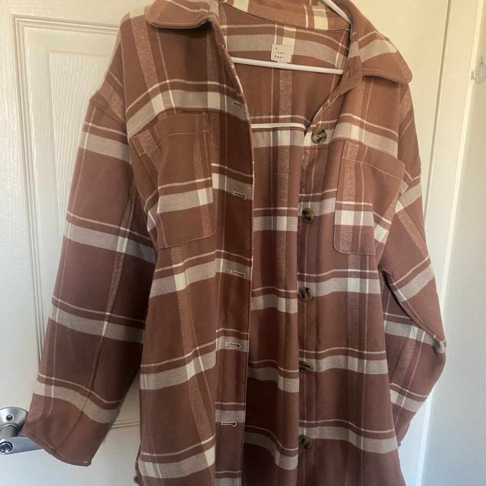 Shacket Plaid with Belt Tie